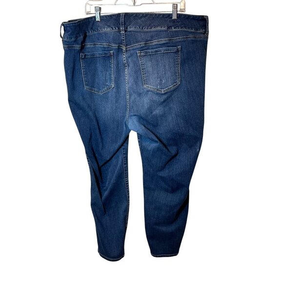 Torrid Womens Plus Skinny Jeans Distressed Detailing Medium Wash Denim SZ 26 - Picture 6 of 10